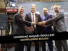 1.Emirdağ Başarı Ödülleri Sahiplerini Buldu