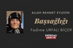 Başsağlığı - Fadime Urfalı Biçer