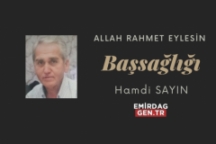 Başsağlığı - Hamdi Sayın