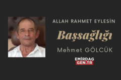 Başsağlığı Mehmet Gölcük