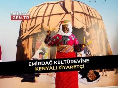 Emirdağ Kültür Evi'ne Kenyalı Ziyaretçi