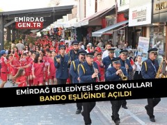 Emirdağ'da Bando Eşliğinde Açılış