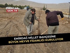 Emirdağ’da Büyük Meyve Bahçesi Projesi Hayata Geçiyor