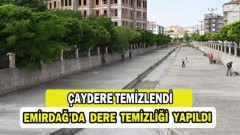 Emirdağ'da Çaydere Temizleniyor