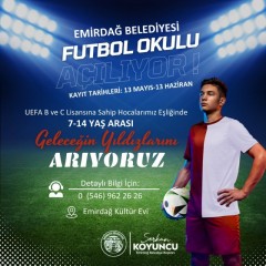 Emirdağ’da Futbol Okulu Açılıyor