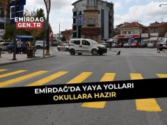 Emirdağ’da Yaya Yolları Okullara Hazır