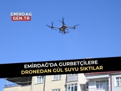 Gurbetçilere Dronedan Gün Suyu Sıktılar